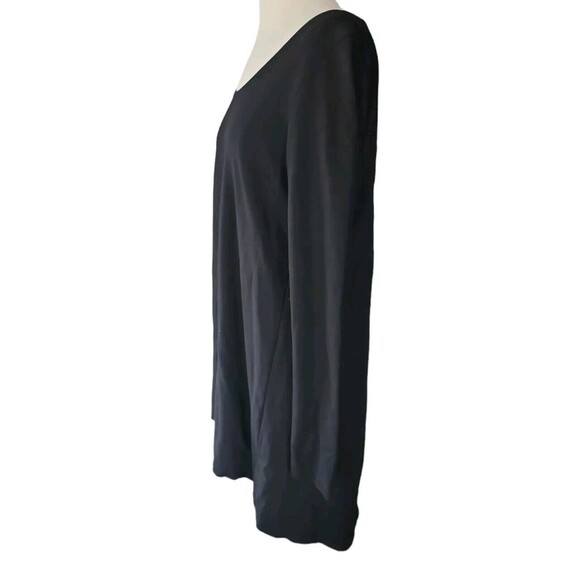 Bryn Walker Minimalist Tunic Top Womens Small Black Lagenlook Hi-low Comfortable - Picture 2 of 10